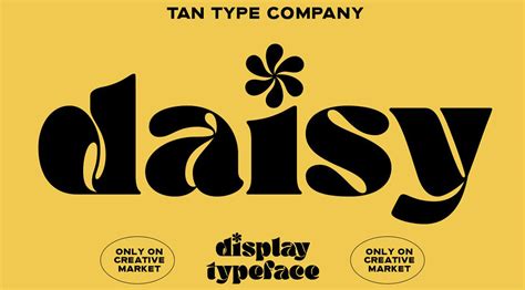 tan - daisy font free download